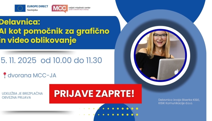 AI za grafično in video oblikovanje - Celjski mladinski center V Celu dogaja