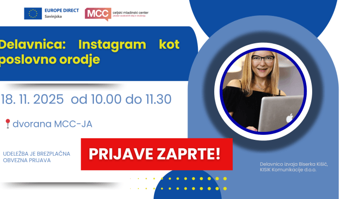 Instagram kot poslovno orodje - Celjski mladinski center V Celu dogaja
