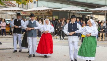 Ples folklornih skupin na tržnici