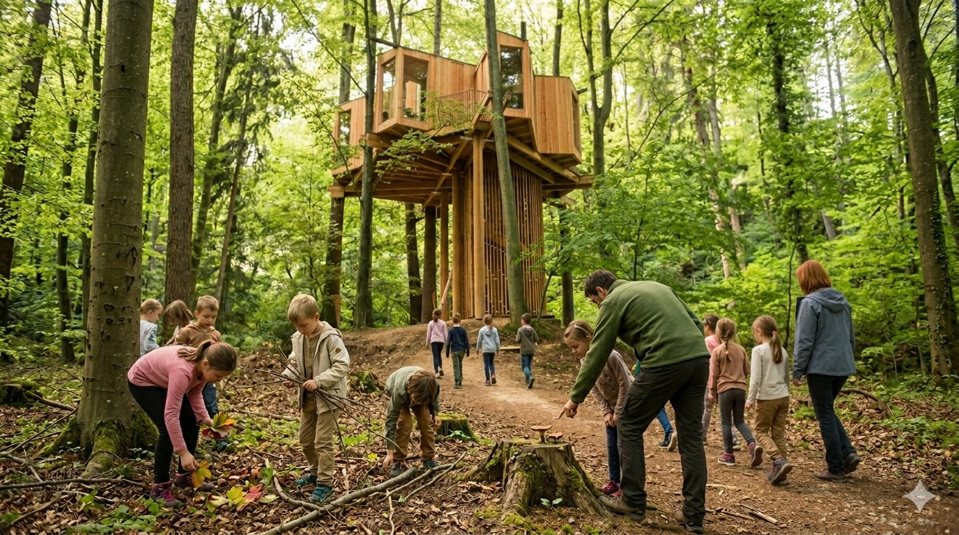 Družinska animacija na Drevesni hiši Celje