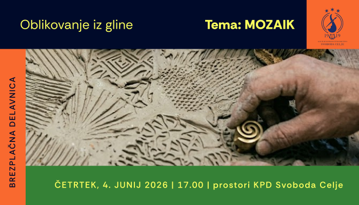 Brezplačna delavnica oblikovanja gline