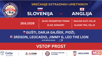 SLO vs ANG: Nogometna tekma in koncert